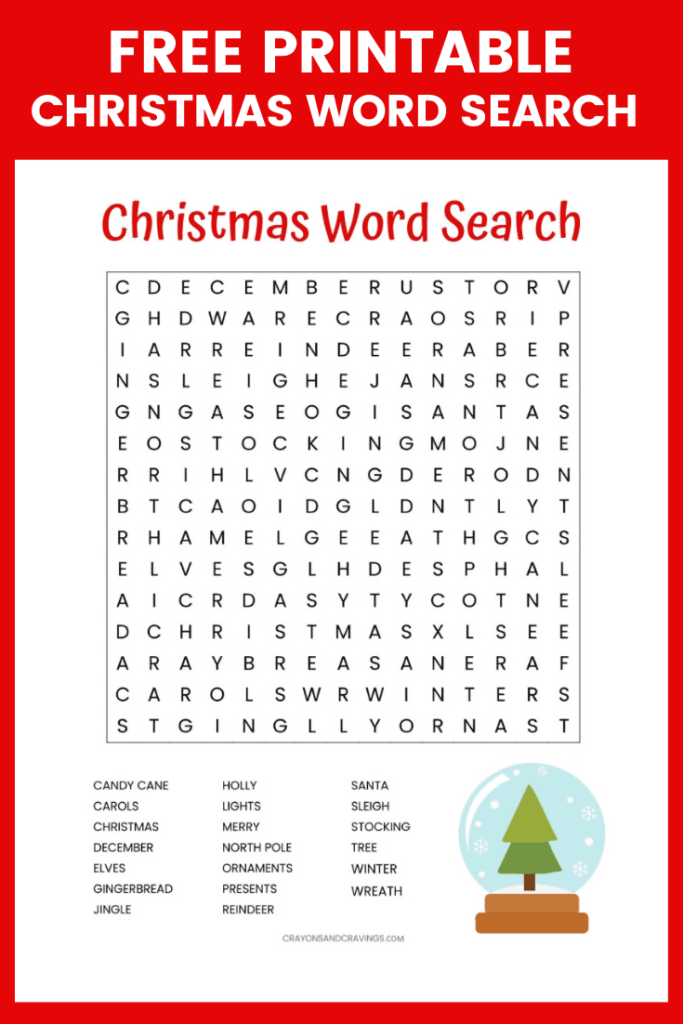 9 Free Educational Christmas Printables Games For Kids 