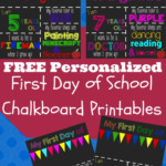 A Happy Frugal Life Free Printable 1st Day Of School Signs