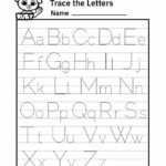 A Z Alphabet Letter Tracing Worksheet Alphabets Capital