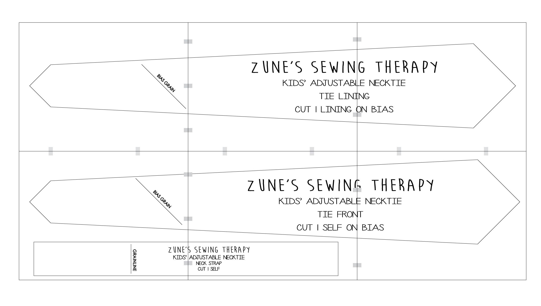 Adjustable Necktie Tutorial Free Pattern Necktie 