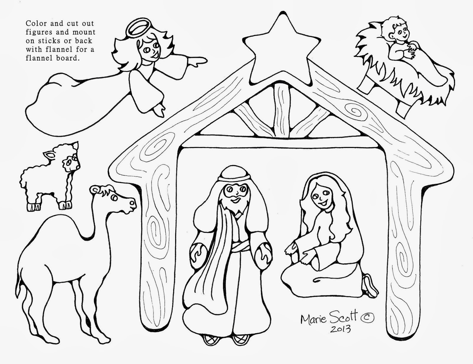 Adorable Printable Nativity Scene Roy Blog