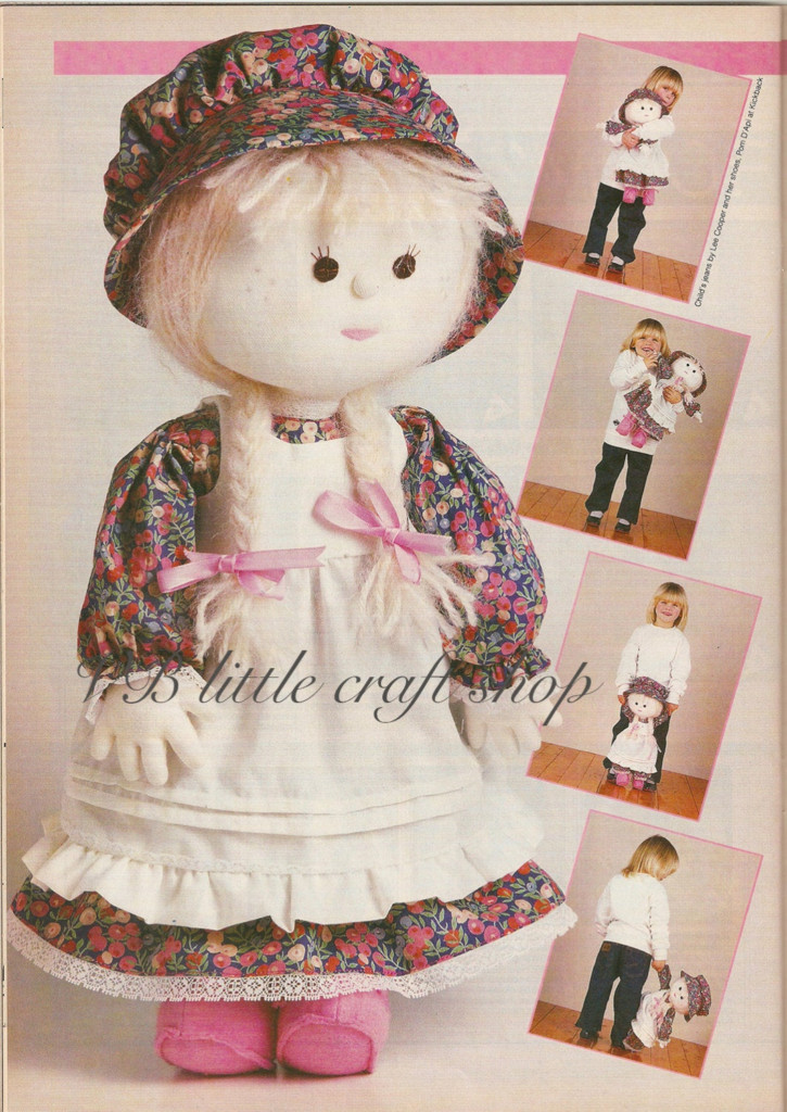 Adorable Rag Doll Sewing Pattern Doll Is 50cm Tall Instant
