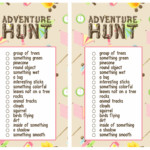 Adventure Hunt Outdoor Scavenger Hunt Free Printable