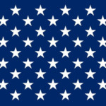 American Flag Stars One Time Use Adhesive Vinyl Decal