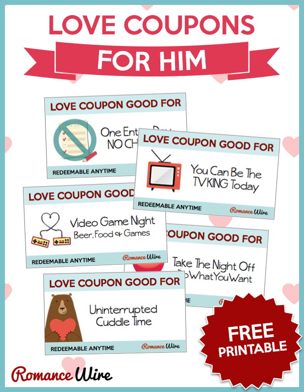 Awesome Love Coupons For Him Romance Wire