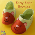 Baby Bear Booties A Free Felt Booties Pattern Shiny