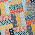 Baby Quilt Pattern Lap Quilt Pattern Jumbo Rails Baby Quilt