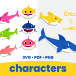 Baby Shark Printable Cut Files SVG PNG By