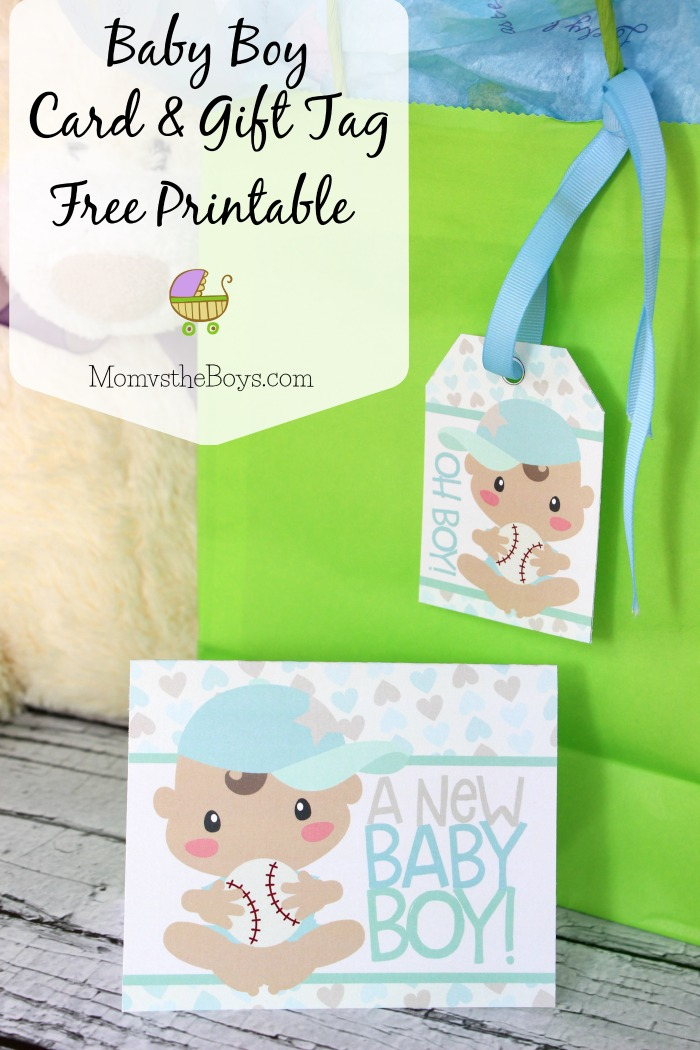 Baby Shower Card And Gift Tag Free Printable Mom Vs