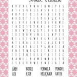 Baby Shower Word Search Baby Shower Wording Free Baby