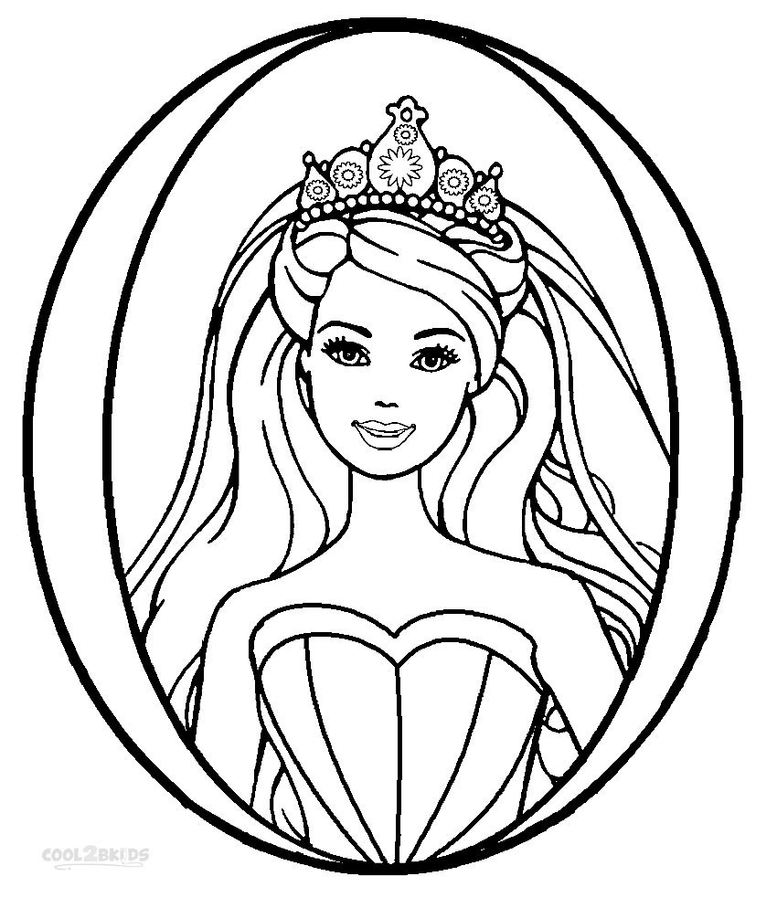 Barbie Princess Coloring Pages Cool2bKids