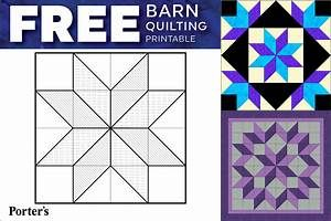 Barn Quilt Patterns Free Printable 12X12 Barn Quilts 
