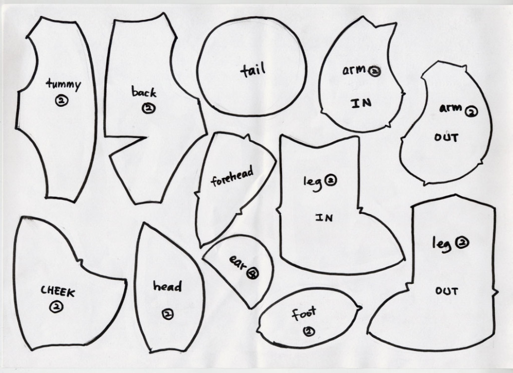 Teddy Bear Sewing Patterns Free Printables