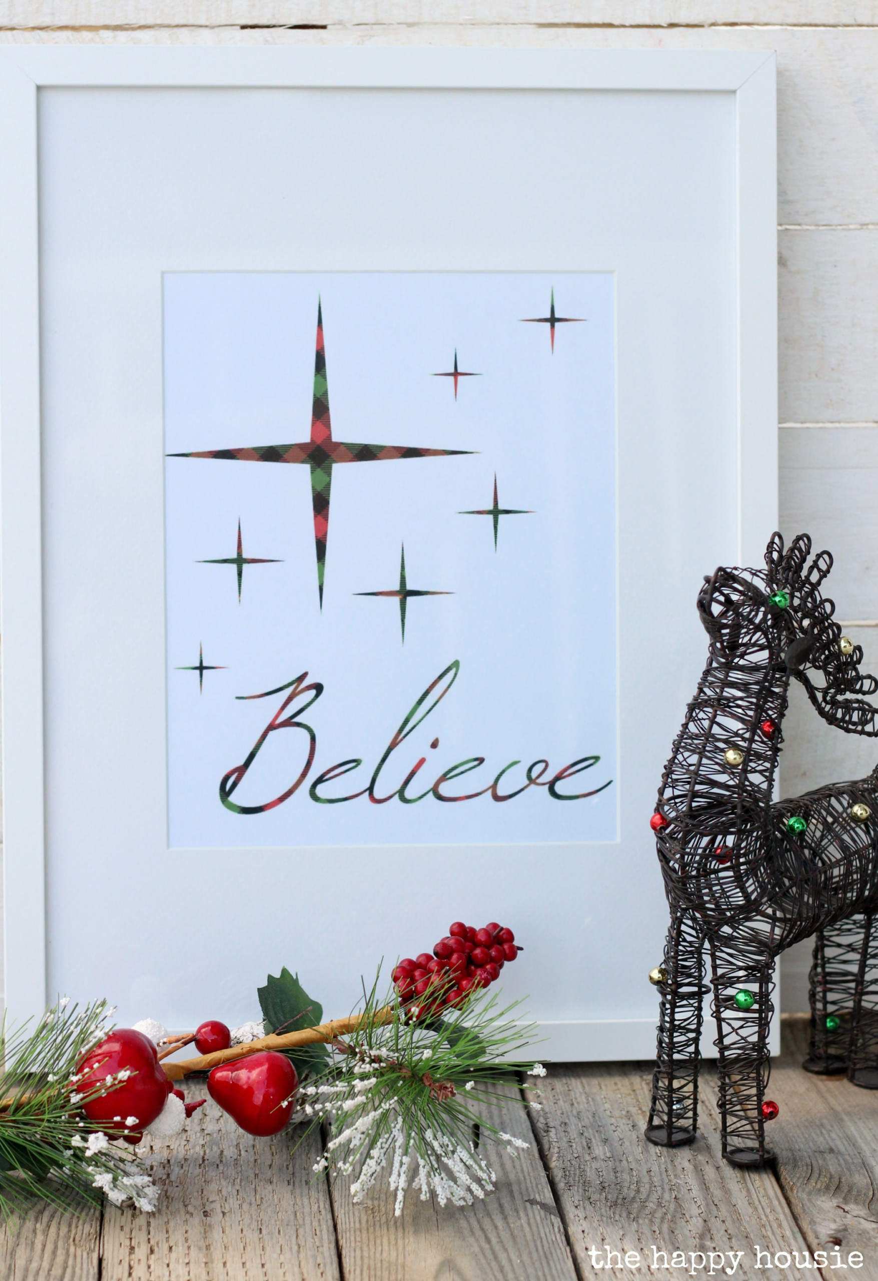 Believe Free Christmas Printables In 10 Plaid Buffalo 