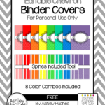 Best Free Editable Printable Binder Covers And Spines