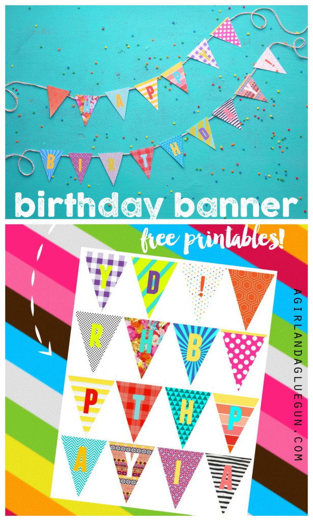 Birthday Banner Printables Diy Birthday Banner Happy
