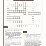 Black History Month Crossword Puzzle Worksheet