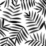 Black Palm Background Patterns Prints Pattern Illustration