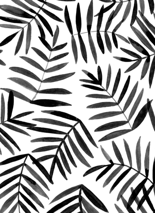 Black Palm Background Patterns Prints Pattern Illustration