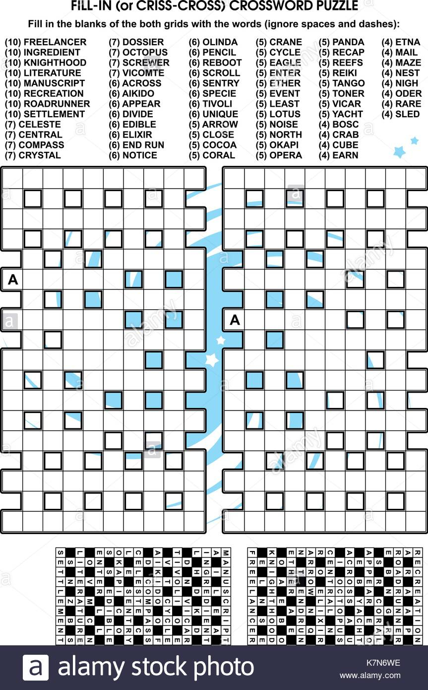 Blank Crossword Puzzle Grids Printable Printable 