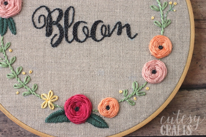 Bloom Hand Embroidery Pattern Cutesy Crafts