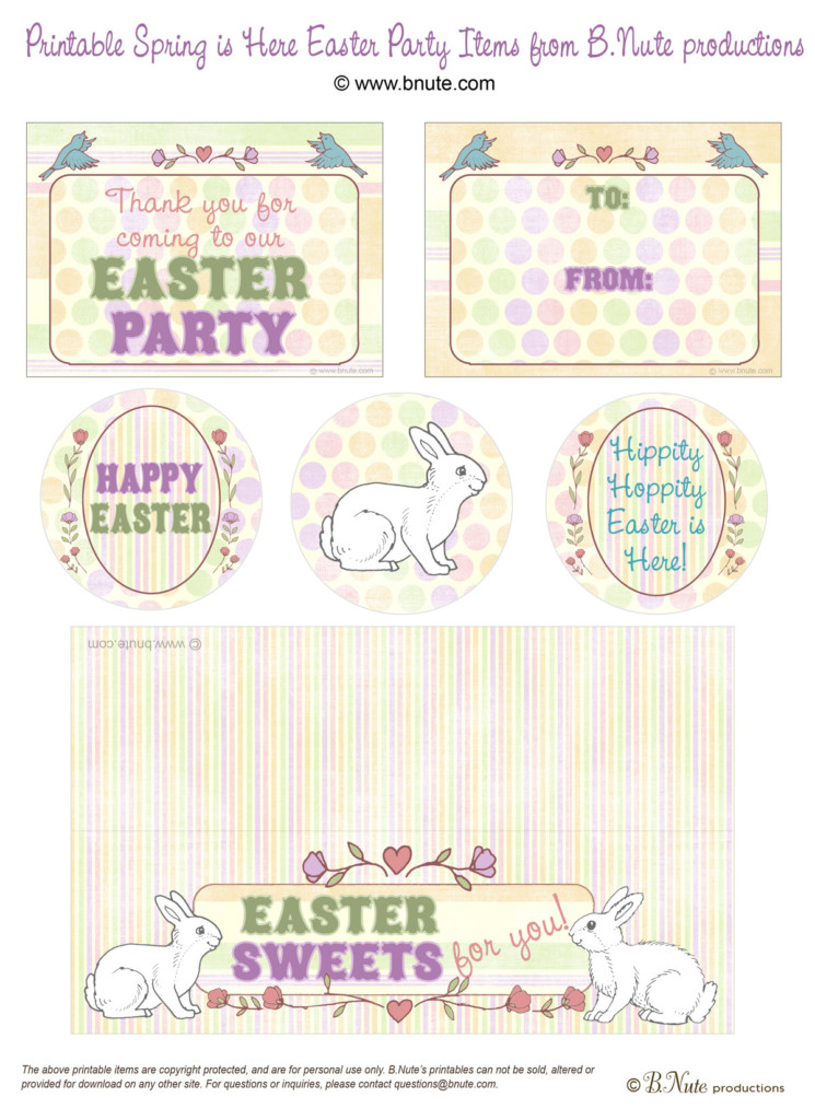 Bnute Productions Free Easter Printables Spring Is Here