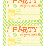 Bnute Productions Free Printable Citrus Splash Invitations