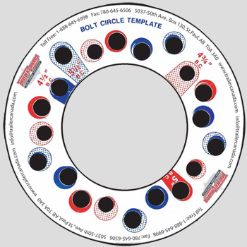 Bolt Circle Template Gray Trailer Canada