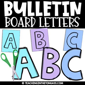 Bulletin Board Letters Printable A Z By Teaching In The 