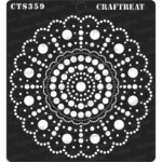 Buy CrafTreat Stencil Round Dot Mandala Online In India CTS359