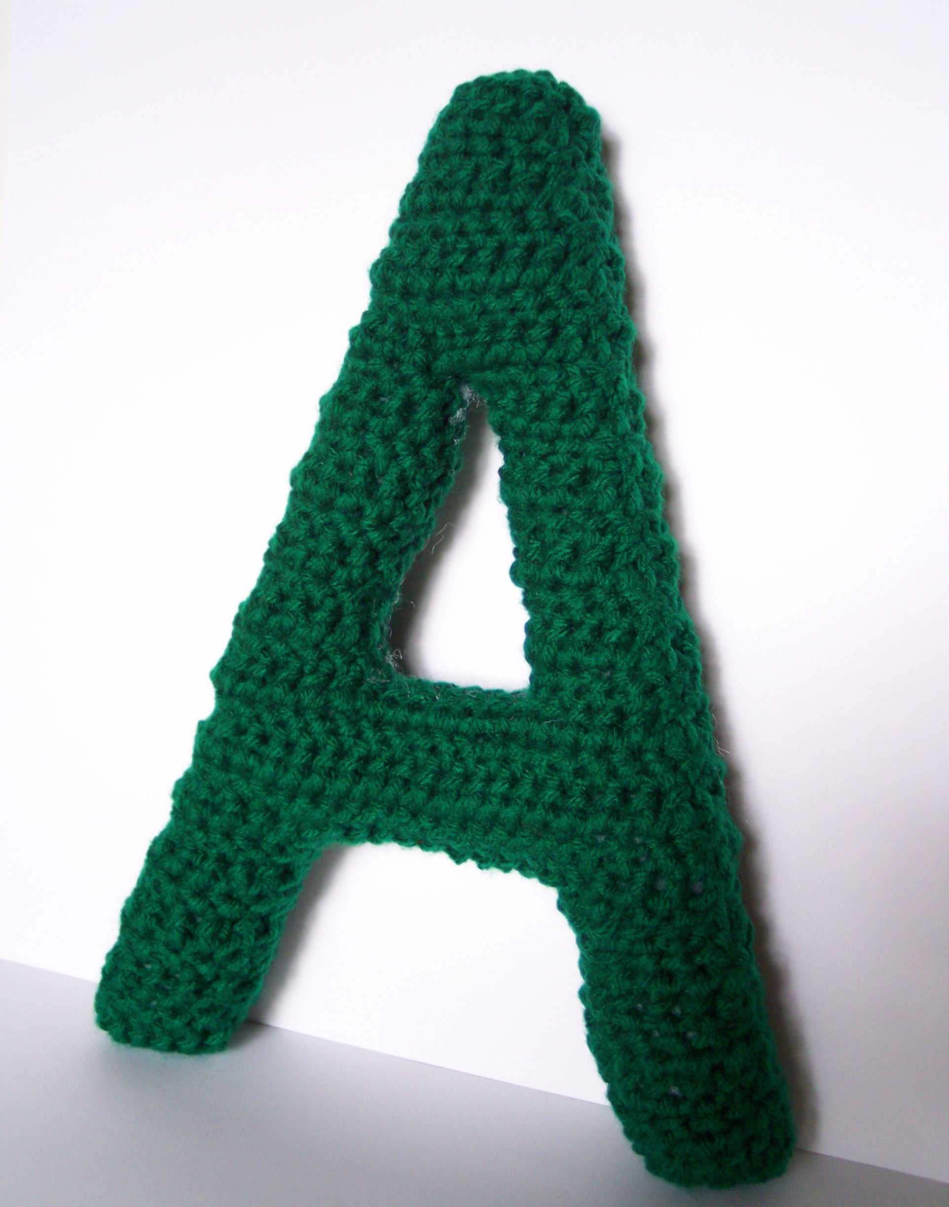 Capital A Alphabet Letter Crochet Pattern Laura s Left Hook