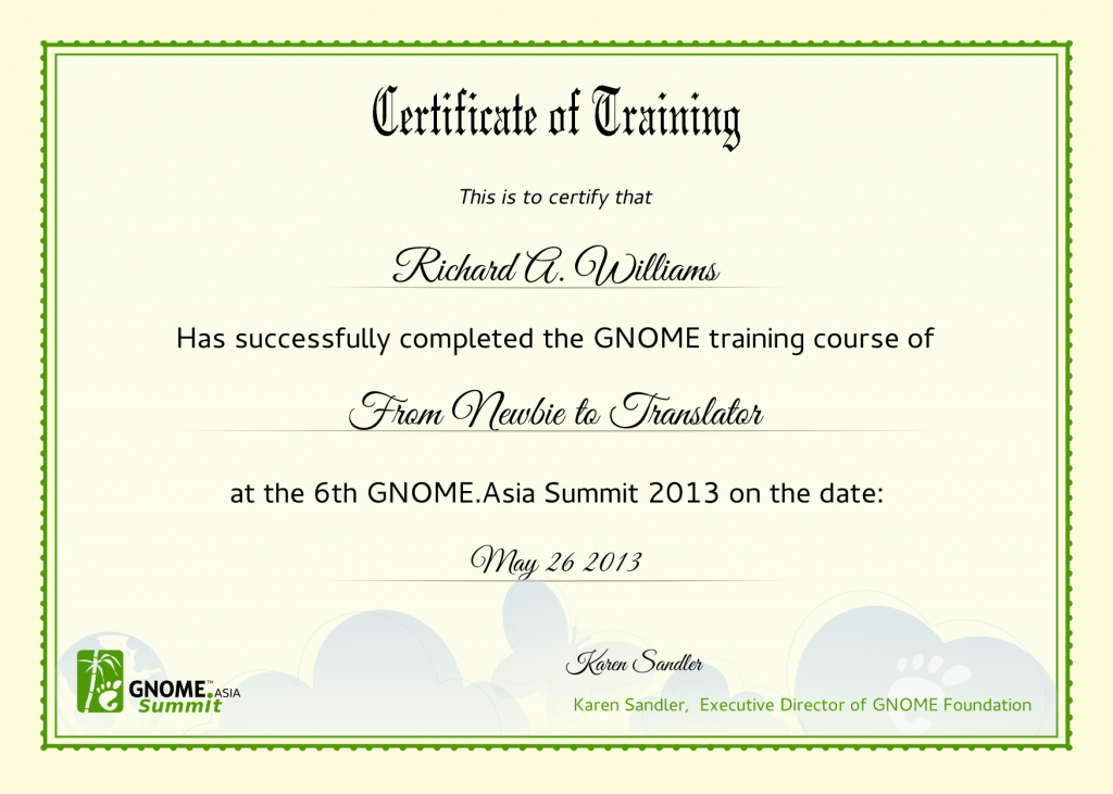 Certificate Of Training Template Doc Pdf Formatted Word