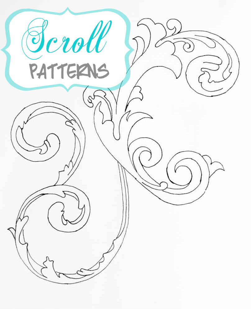 Choosing Scroll Patterns Free Printables Just Paint It 