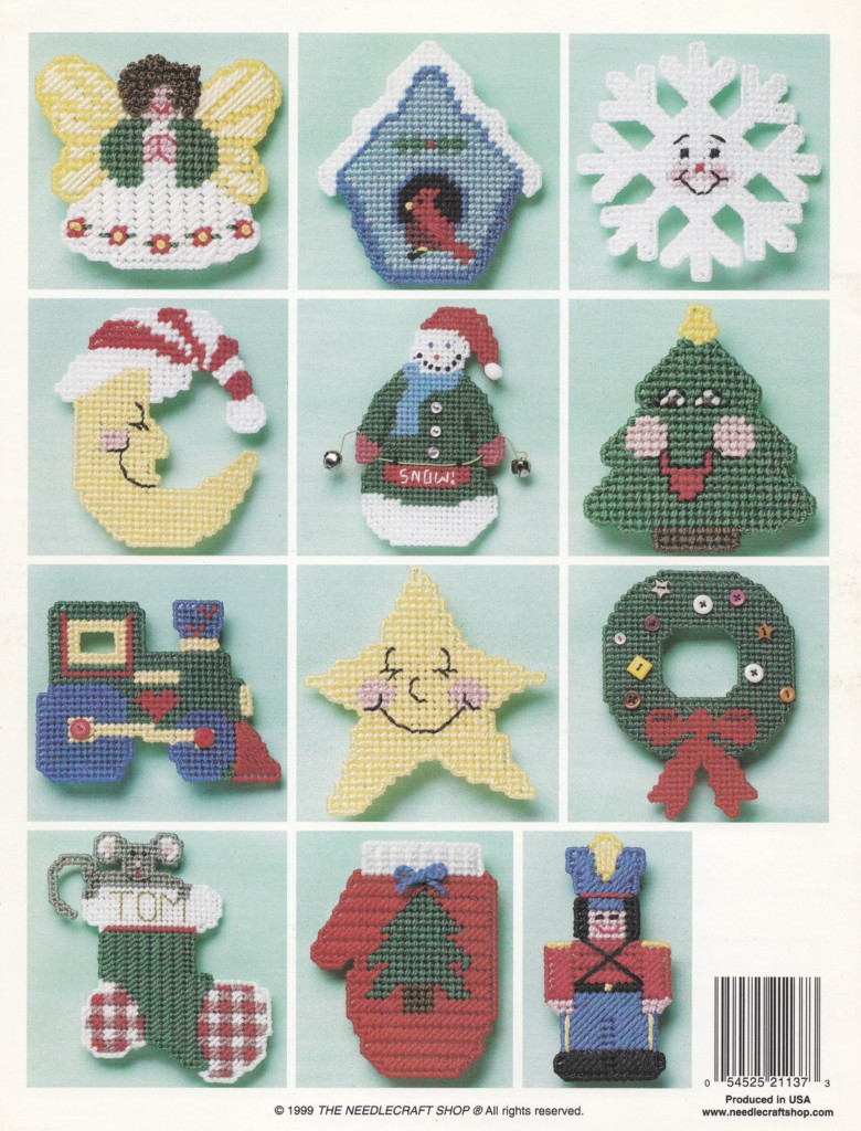 Christmas Cheer Ornaments Plastic Canvas Pattern Booklet