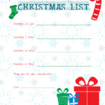 Christmas Printable Free Christmas List Printable