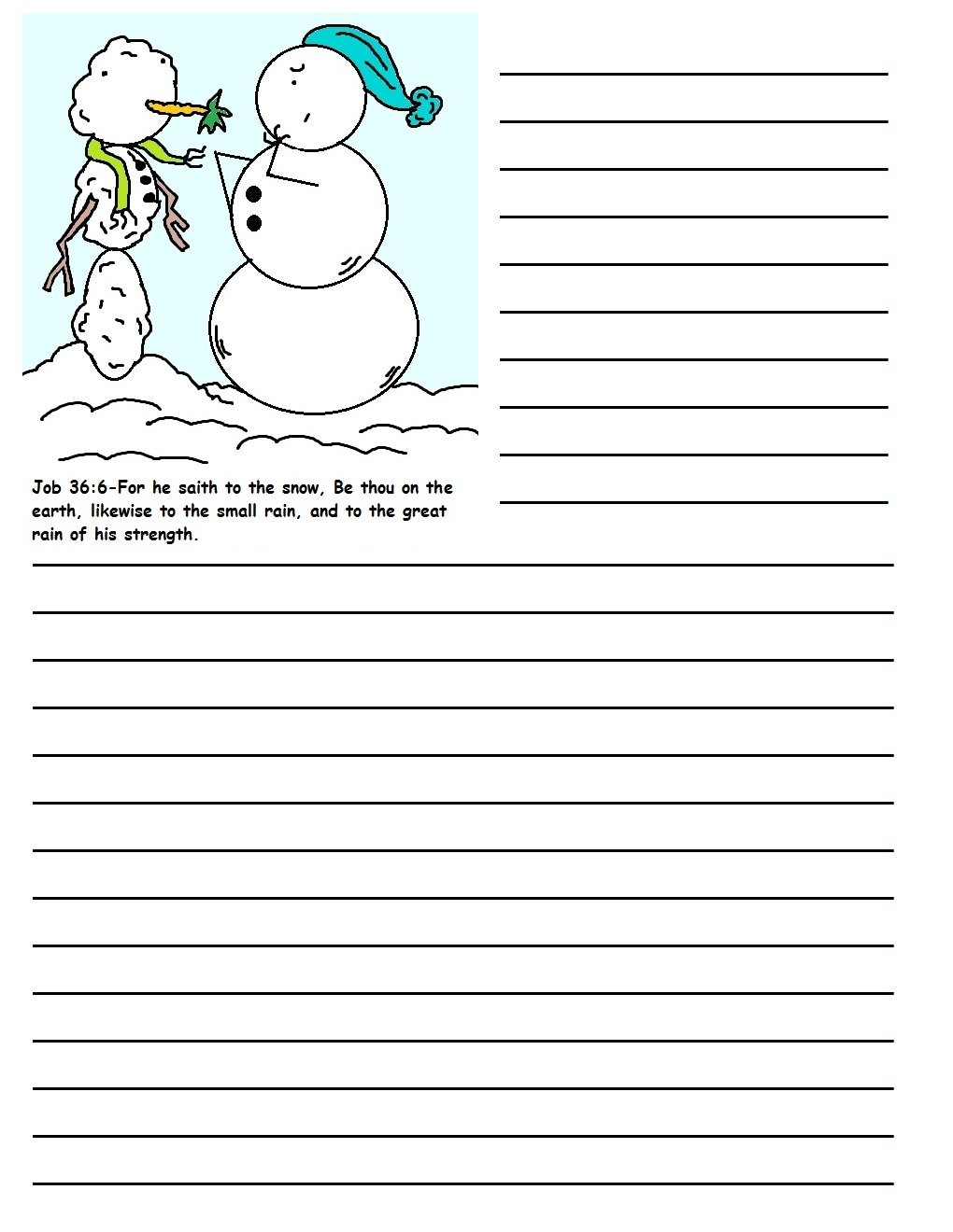 Christmas Printable Writing Paper