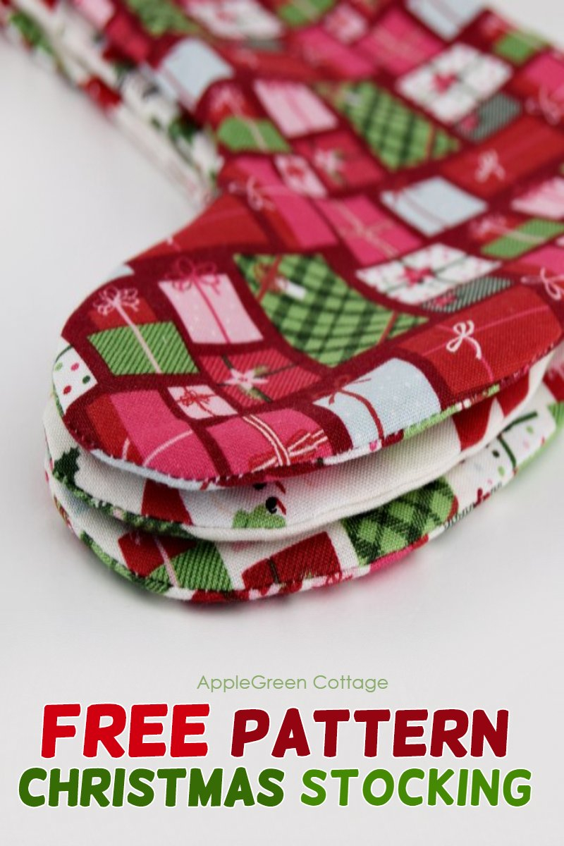 Christmas Stocking Pattern Free Pattern AppleGreen Cottage