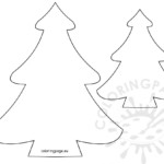 Christmas Tree Pattern Printable Coloring Page