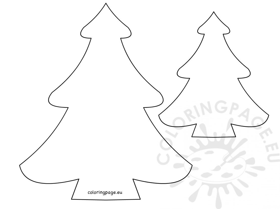 Christmas Tree Pattern Printable Coloring Page