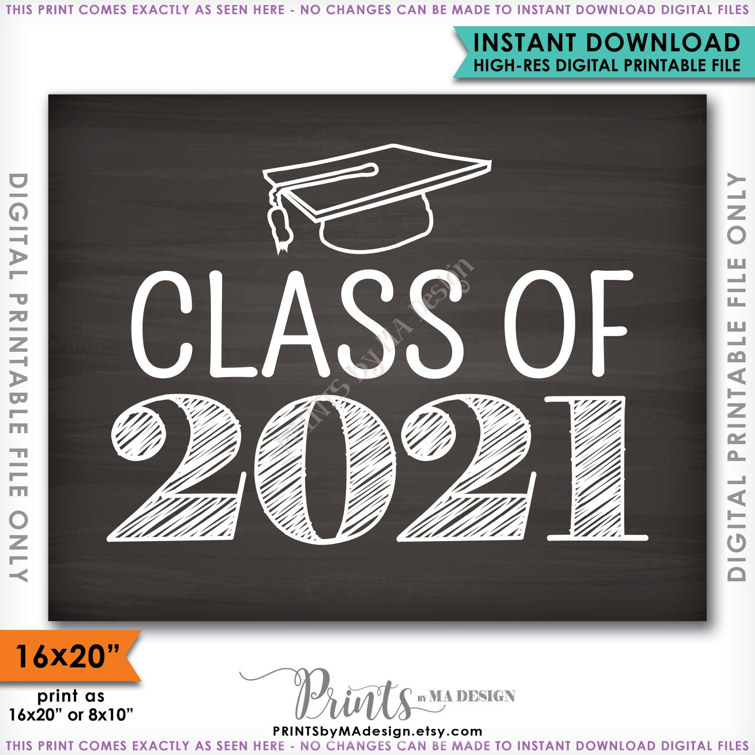 Class Of 2025 Sign Grad Party High School 2025 Grad 