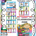 Classroom Jobs Clip Chart Classroom Jobs Preschool Job