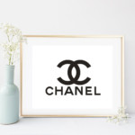 Coco Chanel Print Printable Art Chanel Logo By Inthepinkprints