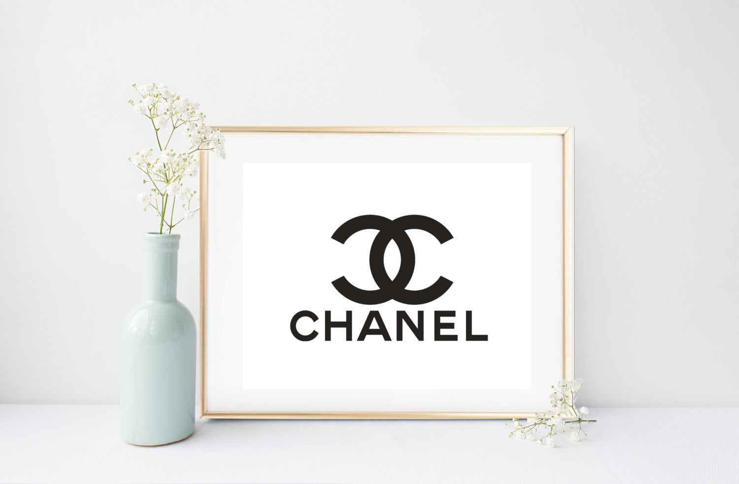 Coco Chanel Print Printable Art Chanel Logo By Inthepinkprints