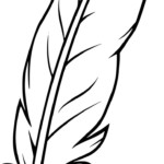 Coloriage Plume Feather Clip Art Leather Tooling