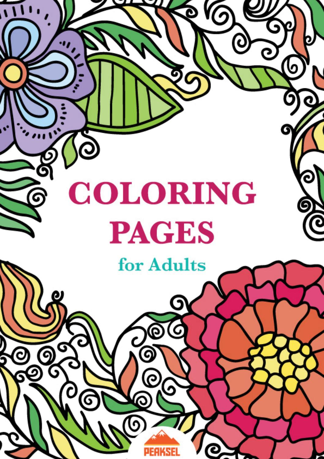 Coloring Pages For Adults Free Adult Coloring Book By