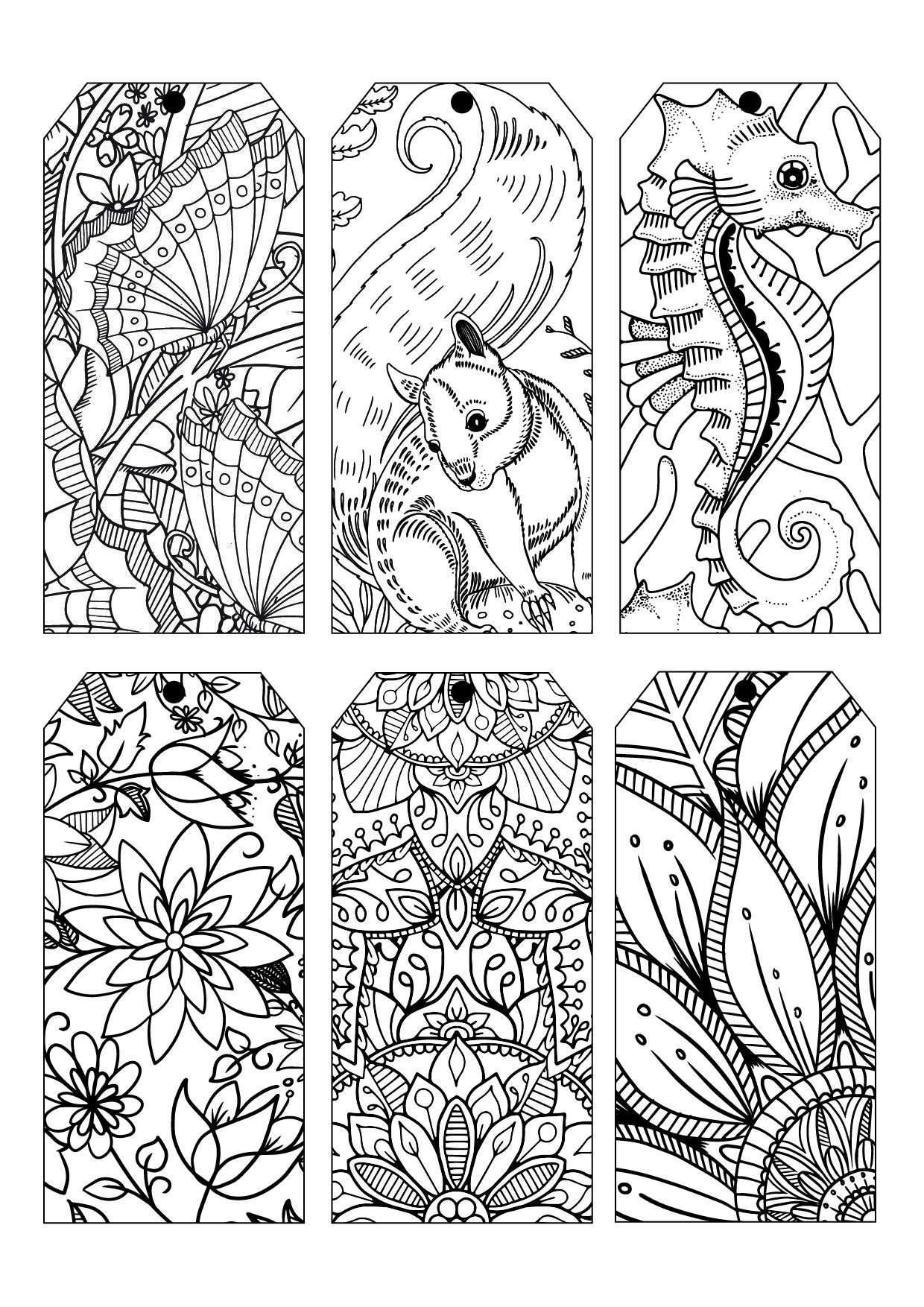 Colorista Sampler 04 Coloring Bookmarks Free Coloring 