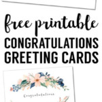 Congratulations Card Printable Free Printable Greeting