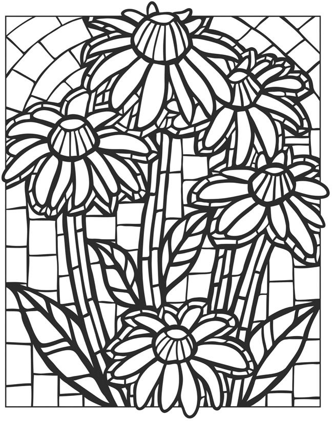 Creative Haven Floral Mosaics Coloring Book Welcome To