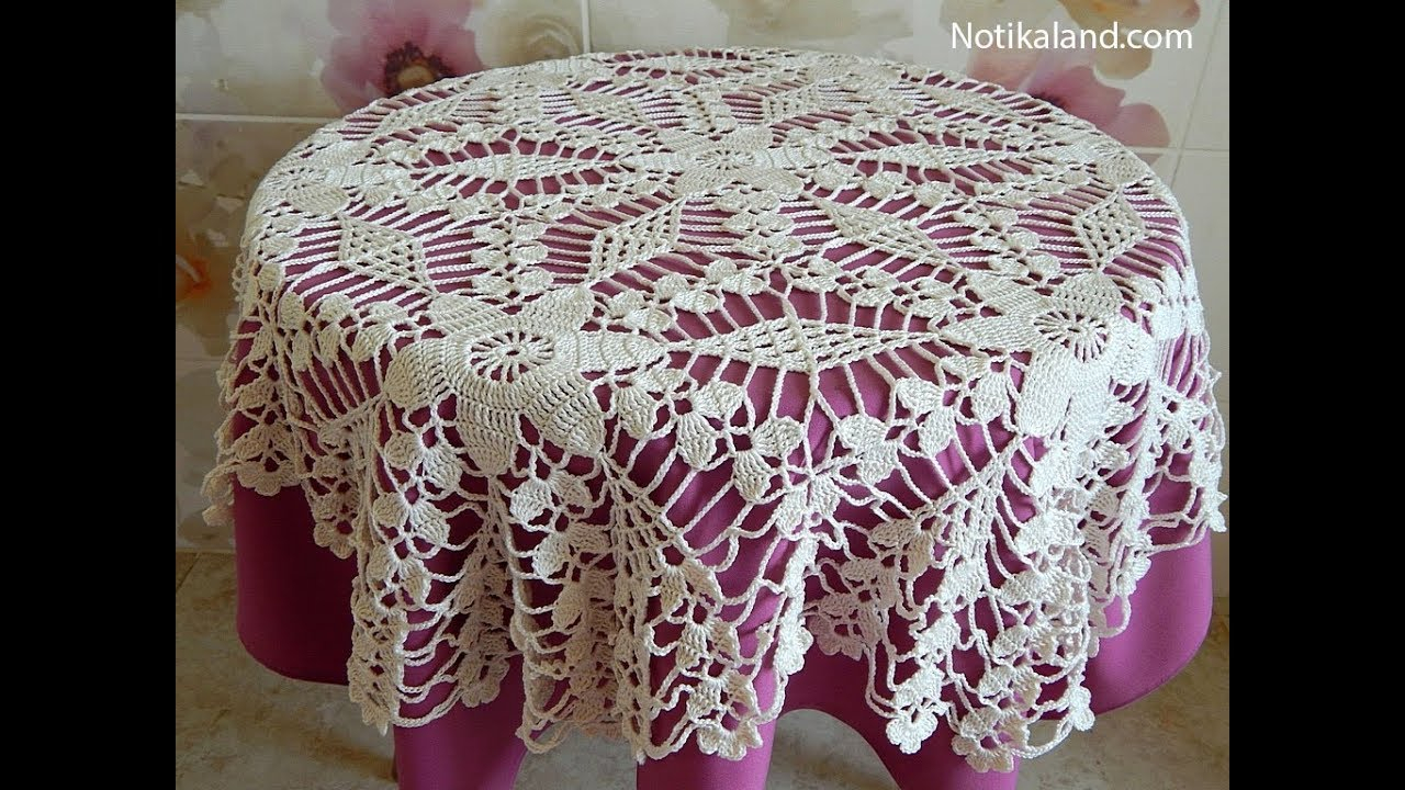 Crochet Motif Patterns For Tablecloth Part 7 Border Diy 