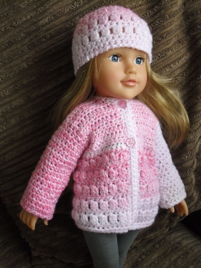 Crochet Pattern For Jacket And Hat For 18 Inch Doll From